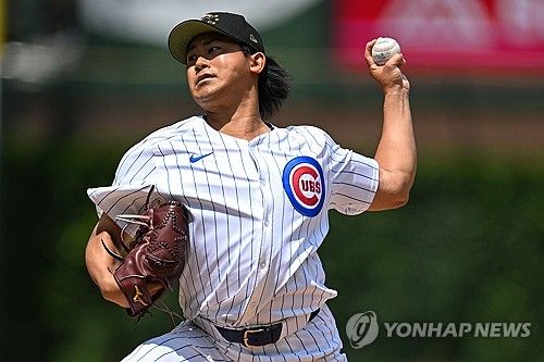 컵스의 일본인 좌완 투수 이마나가 쇼타 