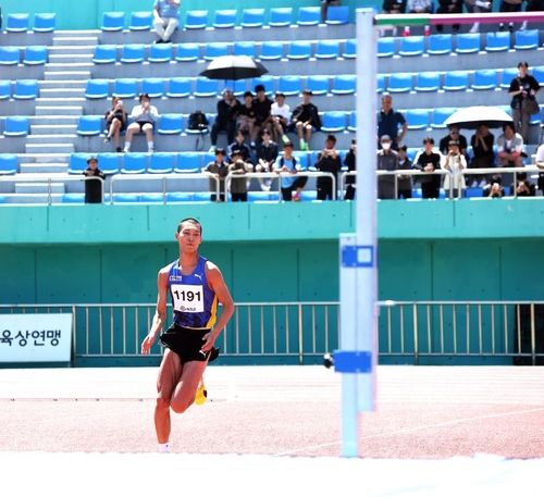 5월 3일 예천 KBS배 육상대회 출전한 우상혁