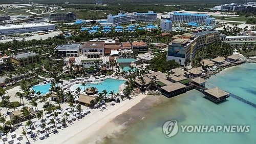 도미니카공화국 유명 휴양지 중 한 곳인 푼타카나 전경