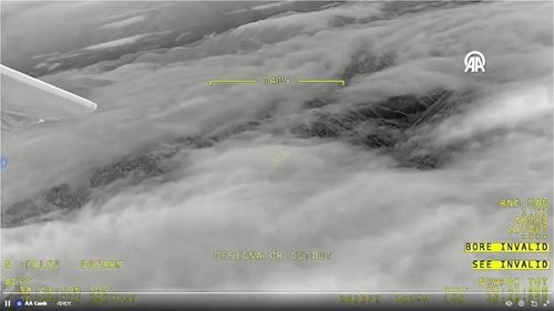 이란 대통령 '헬기 추락' 수색하는 튀르키예 드론 화면