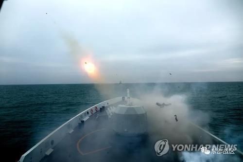 중국 동부전구 군사훈련 모습[자료사진]