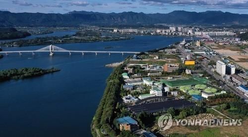 춘천 근화동 하수처리장 전경