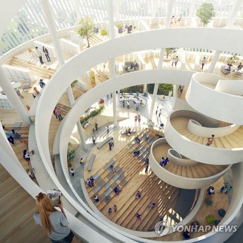 경기도서관 내부 조감도