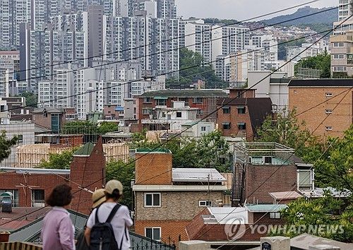 서울 성북구 일대 다세대·빌라가 밀집한 주택가 모습