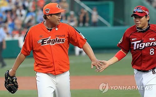2012년 KBO 올스타전에서 미소짓는 류현진