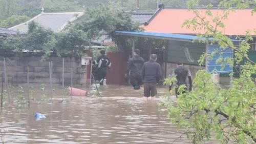 합천 대양면 양산마을 침수 피해 당시 모습 