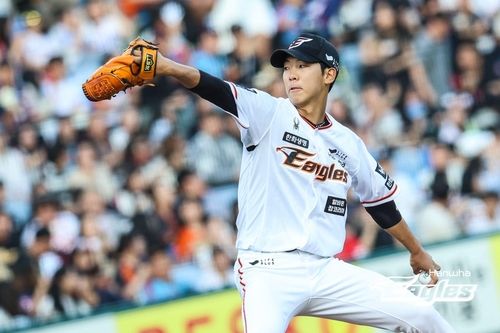 한화 신인 황준서의 투구