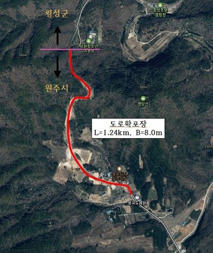 원주∼원주 5호 군도 노선도