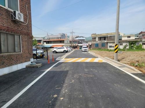 개토된 덕산면 도시계획도로(소로 2-18호)