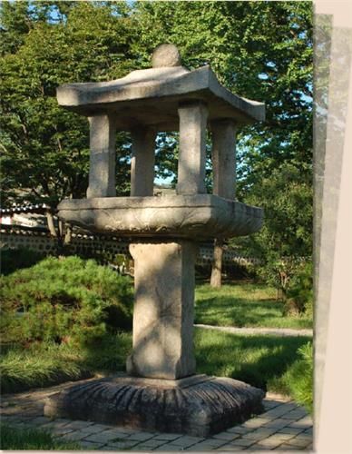 북한 개성의 개국사 석등 