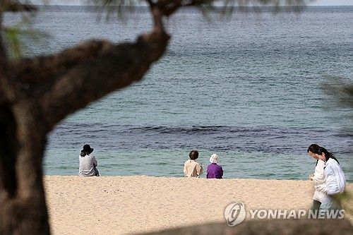 해변에서의 망중한