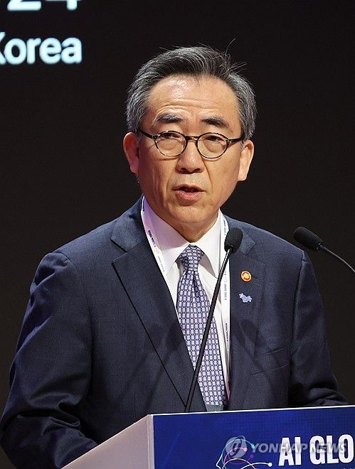 AI 글로벌포럼 개회식의 조태열 외교부 장관