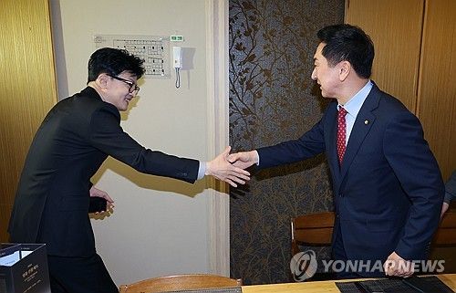 한동훈 비대위원장과 김기현 전 대표