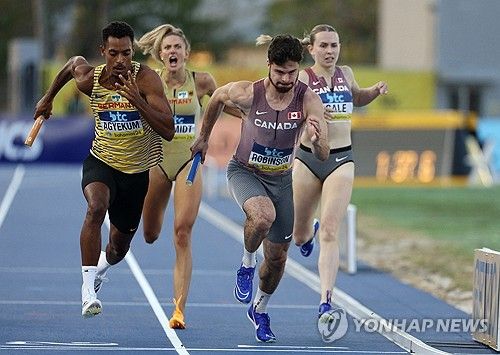 혼성 1,600ｍ 계주 경기