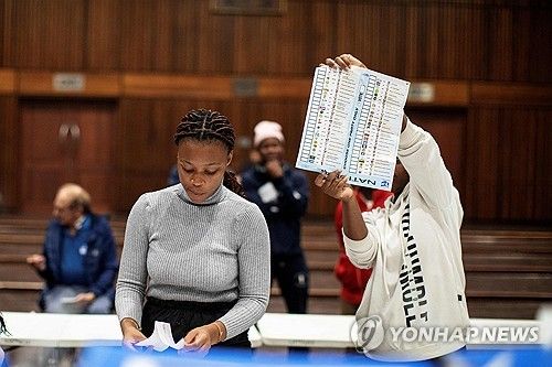 남아공 총선 개표작업