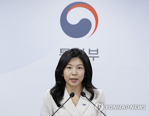 정례 브리핑하는 김인애 통일부 부대변인