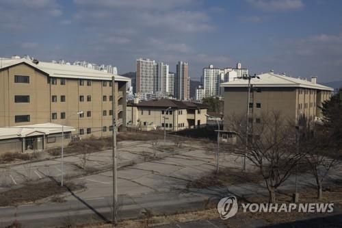 의정부 반환 미군기지 캠프 레드클라우드(CRC)의 모습.