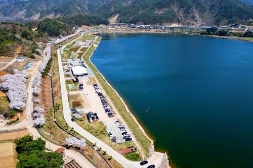 인제 빙어호 전경