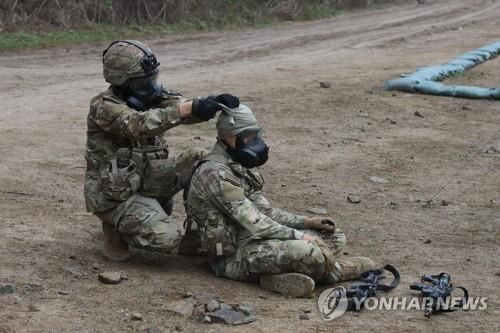 훈련 중인 주한미군 병사(이 사진은 기사 내용과 관련 없음)