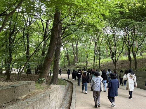 창덕궁 후원을 향하는 발걸음 