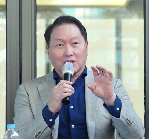 기자간담회 중인 최태원 대한상의 회장