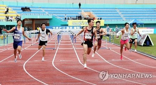 '한국 허들 현역 1위' 김경태(번호 1176)
