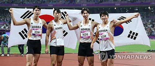 남자 400ｍ 계주, 아시안게임 동메달