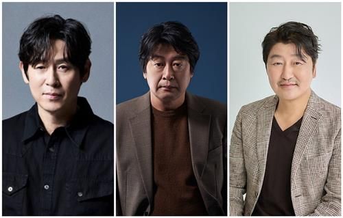 왼쪽부터 배우 설경구·김윤석·송강호