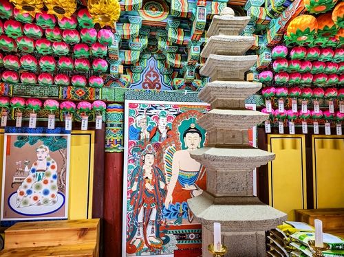 금당 안 육조정상탑[사진/백승렬 기자]