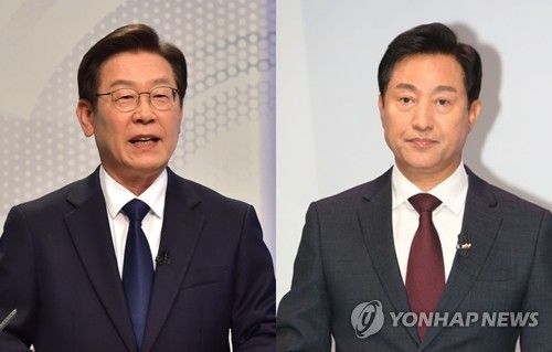 더불어민주당 이재명 대표-오세훈 서울시장