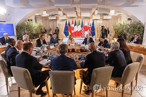 G7 정상회의에 참석한 주요국 정상들