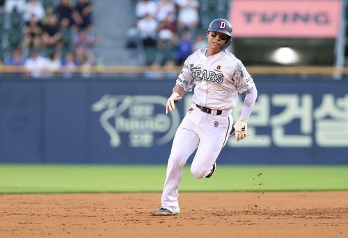 13일 한화전에서 질주하는 두산 박준영