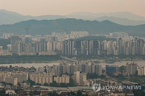남산에서 바라본 서울 시내 