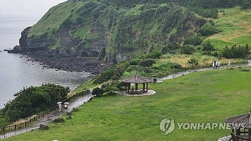 비 내리는 제주