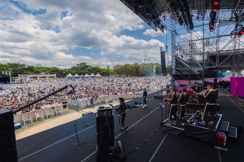 제16회 서울재즈페스티벌에 모인 인파