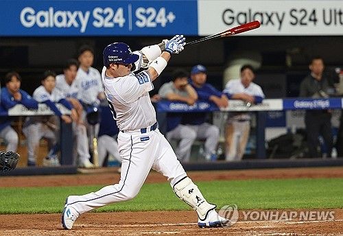 삼성 박병호, 솔로포 '쾅'