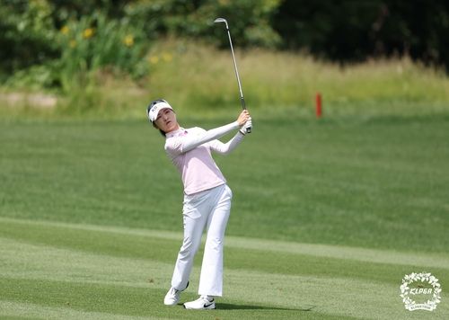 이예원의 3라운드 경기 모습 