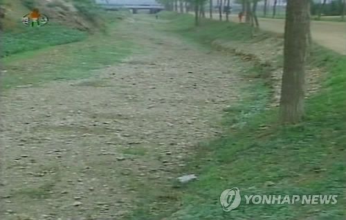 北 강바닥 드러낸 북한의 가뭄