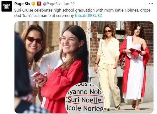 미 연예매체 페이지식스가 전한 톰 크루즈 딸 수리와 케이티 홈스의 모습