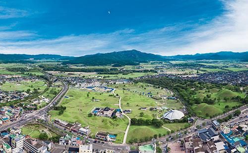 쪽샘 유적 전경