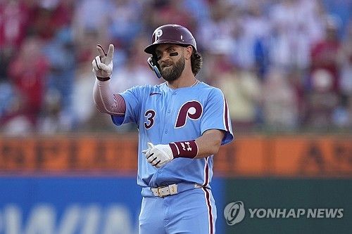 2024 MLB 올스타전 NL 팬 투표 1위 필라델피아 브라이스 하퍼