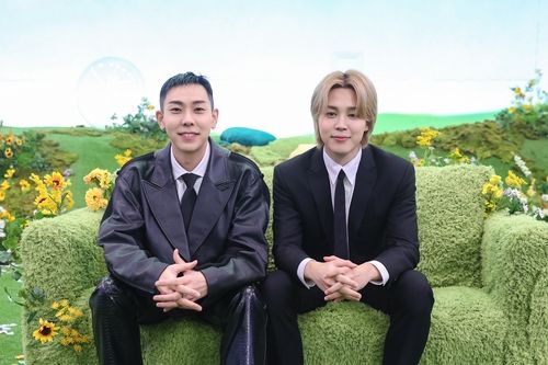 래퍼 로꼬(왼쪽)와 BTS 지민