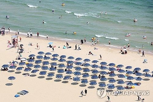 부산 해운대 해수욕장 