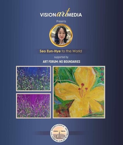 서은혜 작가와 전시 작품들