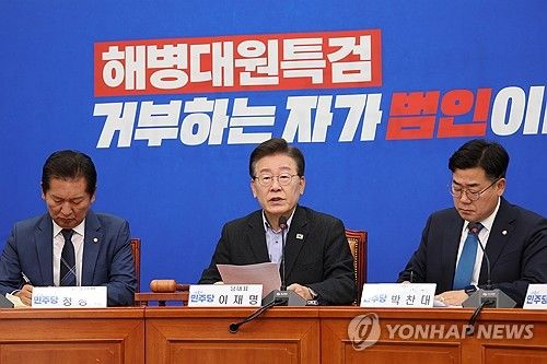 발언하는 이재명 대표