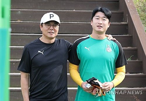 황선홍, 이창근과 함께