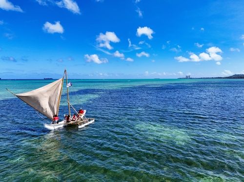 전통 카누 체험[사진/백승렬 기자]