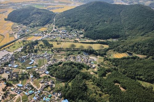 경주 서악마을 일대 모습 