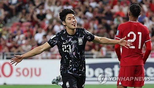 A매치 데뷔전에서 골 넣은 배준호