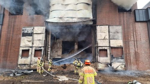 화재가 난 공장